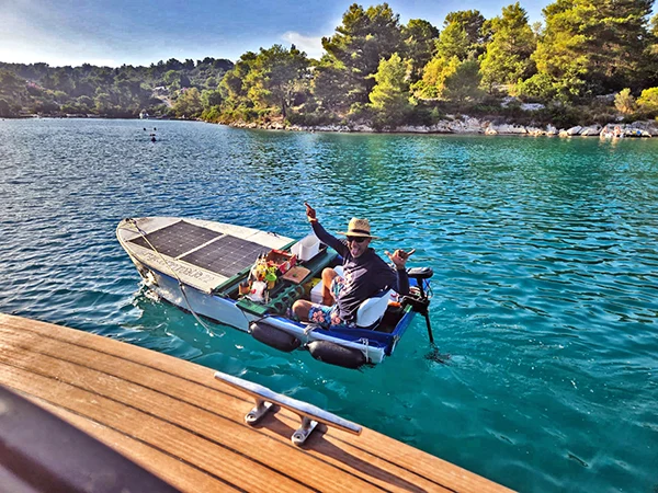 Colnago 35 OPEN on boat tour from Split