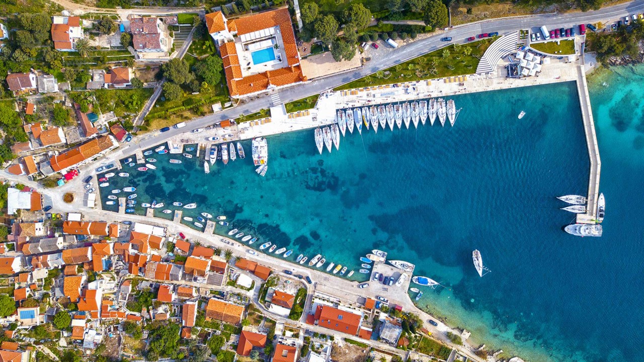 The town of Maslinica on the island of Šolta
