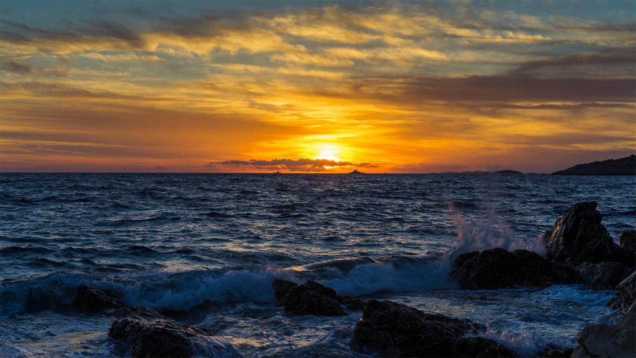 The breathtaking Adriatic sunset